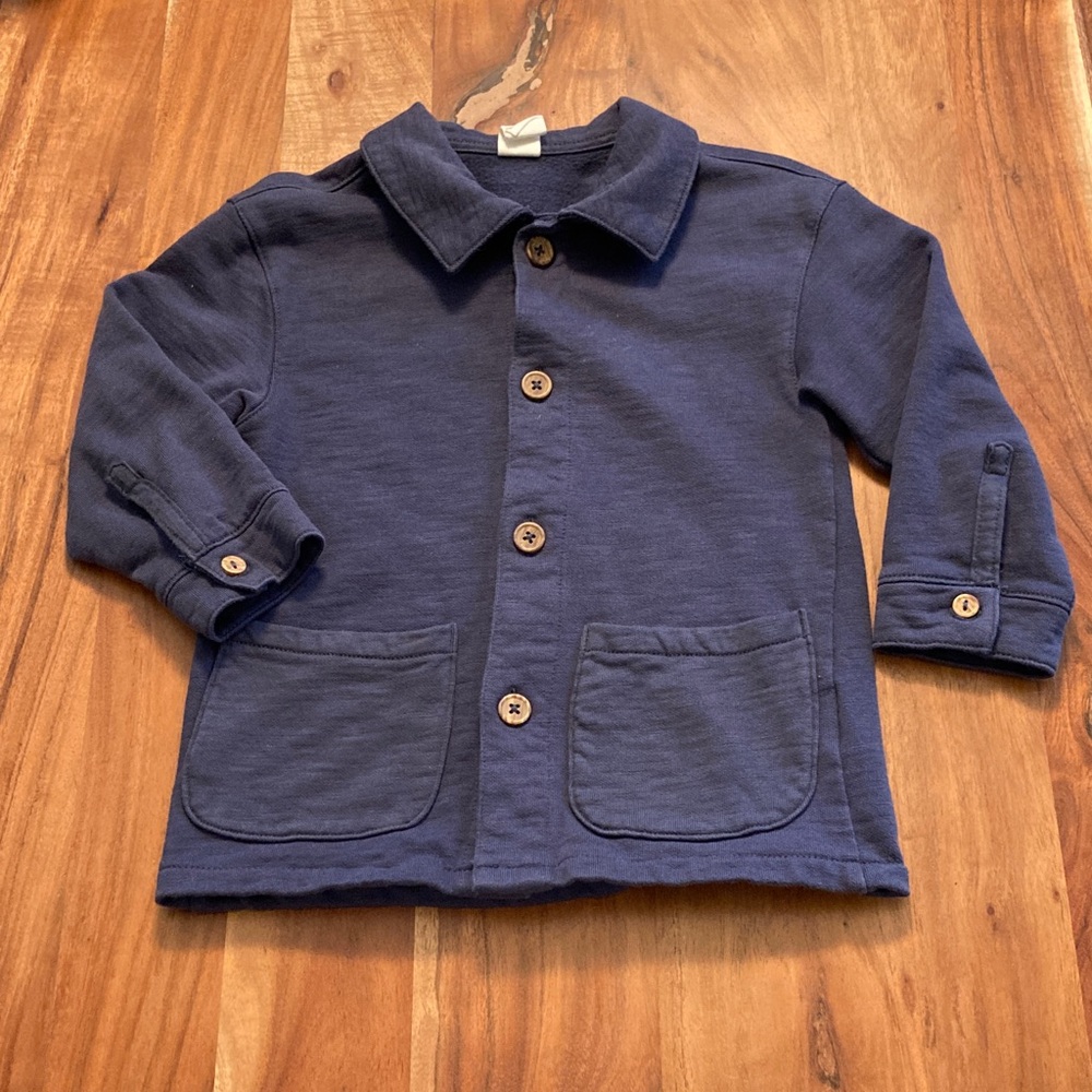 H&M Peacoat Style Navy Cotton Casual Jacket